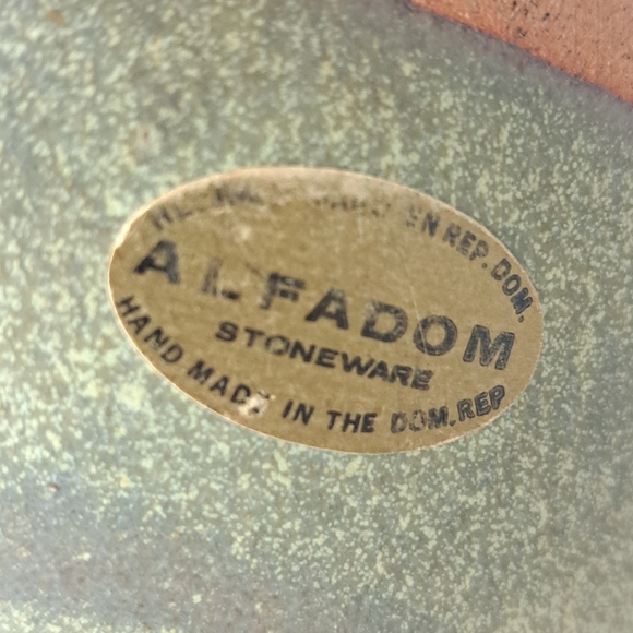 Rodolfo Drip Glaze Pottery Jar / Vase, signed Rodolfo for Alfadom. - Picture 4 of 7